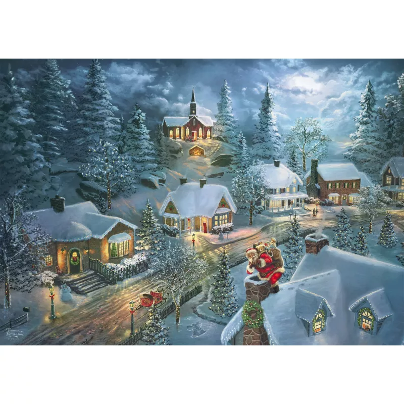 Palapeli Schmidt Spiele Thomas Kinkade Studios ”Santa's Silent Night” 1000 palaa