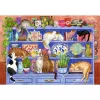 Palapeli Ravensburger Feel Well & Puzzle Cats on the Shelf – 200 palaa