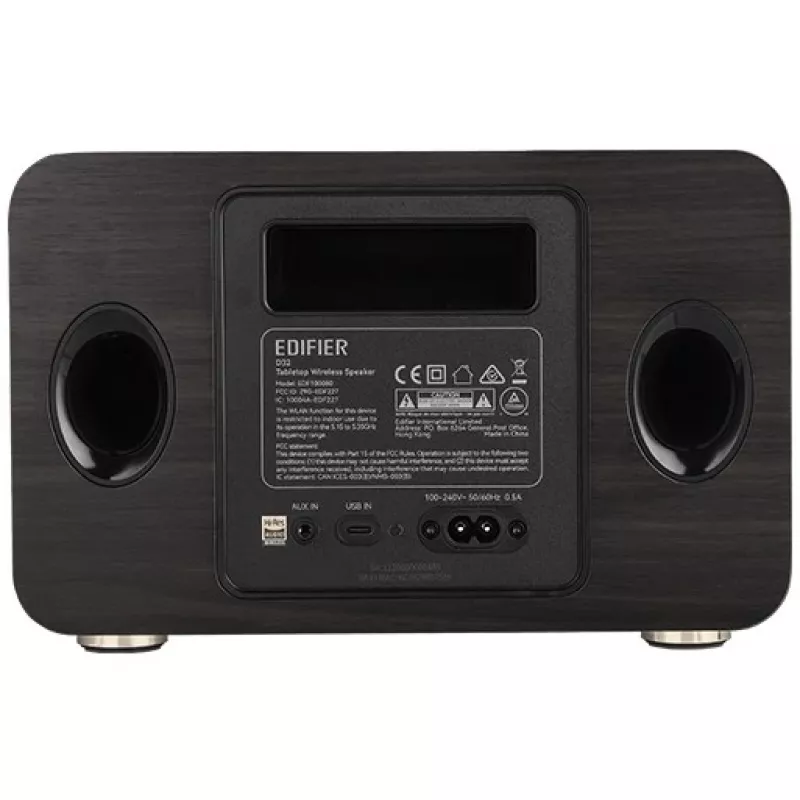 Edifier pöytäkaiutin langaton | D32 | 60 W | Bluetooth | musta Walnut | langaton yhteys