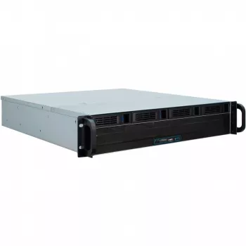 Palvelinkotelo Inter-Tech 2U 2404L rack musta, harmaa