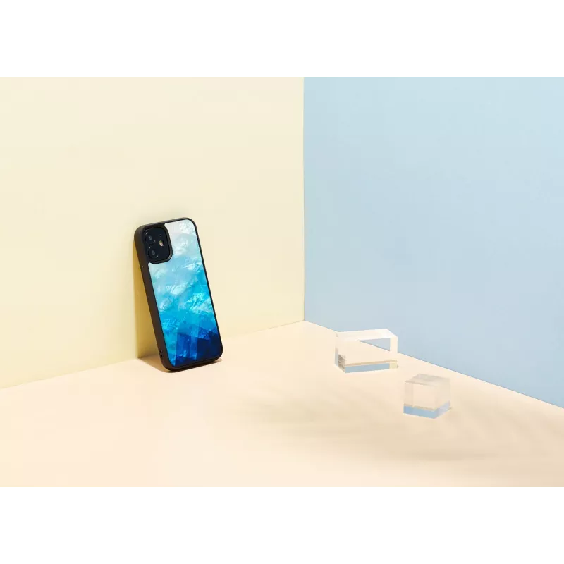 iKins suojakotelo Apple iPhone 12 minille — blue lake mustin yksityiskohdin