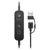 Monauralinen USB-kaapelikuulokemikrofoni Poly Mission 615 — paino 117,5 g
