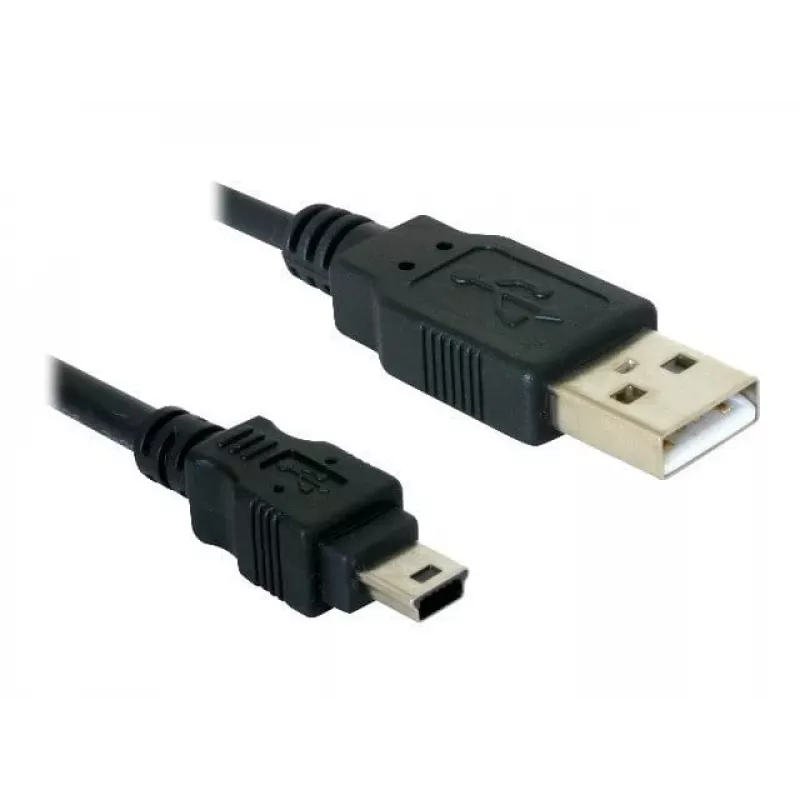 USB-kaapeli DeLOCK 82252 USB 2.0 1,5 m USB A Mini-USB B musta