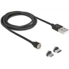 USB-kaapeli DeLOCK 85723 USB 2.0 1,1 m USB A USB C/Micro-USB B musta