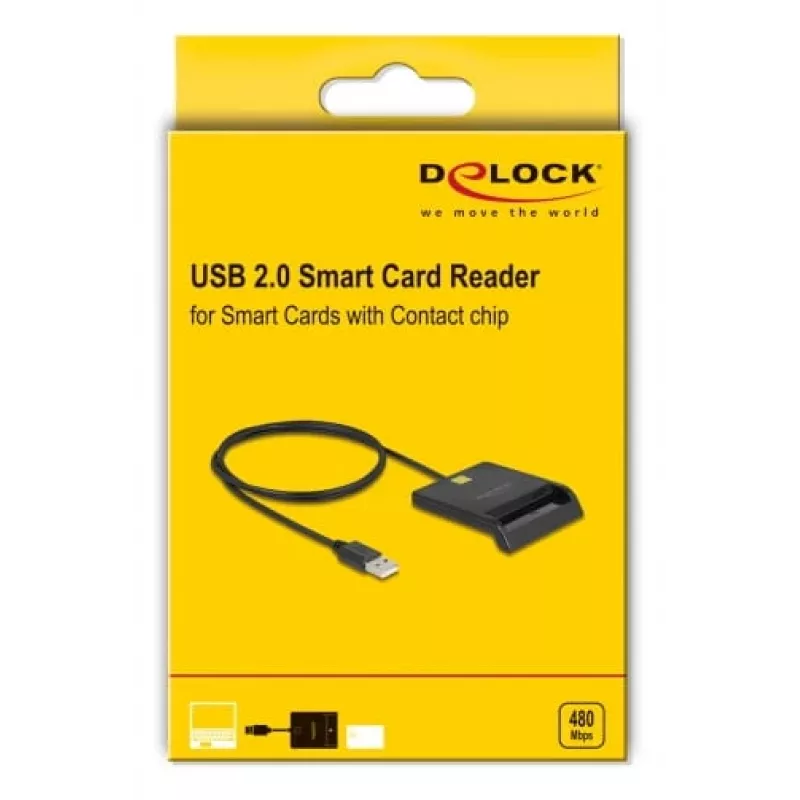 Älykortinlukija DeLOCK 91724 USB Type-A musta
