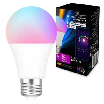 Extralink Smartlife LED-lamppu, E27 A60, 2700-6500 K, WLAN, 220–240 V