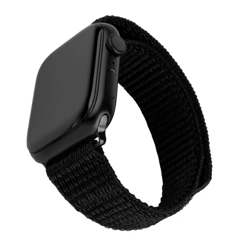 Nylon-kelloranneke FIXED Sporty Strap FIXNST2-436-BK 38/40/41 mm kelloille, musta