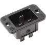 Sähköverkkopistoke C20 Bachmann 917.173, 250 V, 16 A, termoplasti, musta