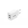 Unitek P1113A-EU - laturi 2X USB-A, 12W, valkoinen