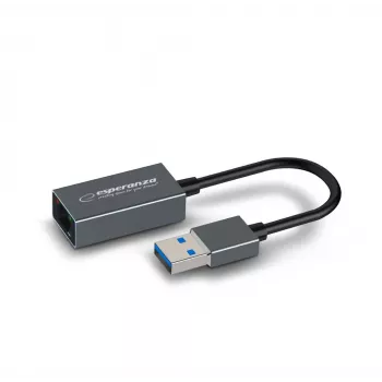 Esperanza ENA101 Ethernet 1000 Mbit/s sovitin USB 3.0-RJ45