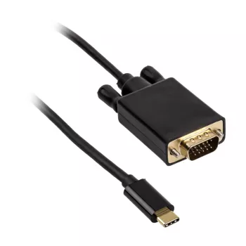 Kaapeliadapteri USB Type-C VGA Akasa AK-CBCA17-18BK