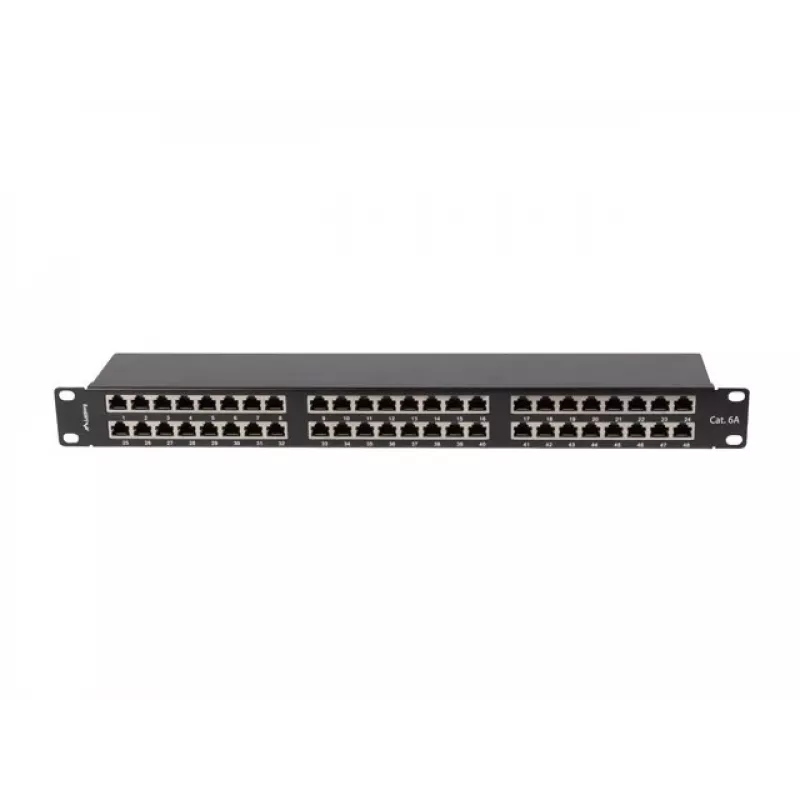 PATCH-PANEELI 48 PORTTIA 1U 19 CAT6A FTP SUOJATTU MUSTA LANBERG