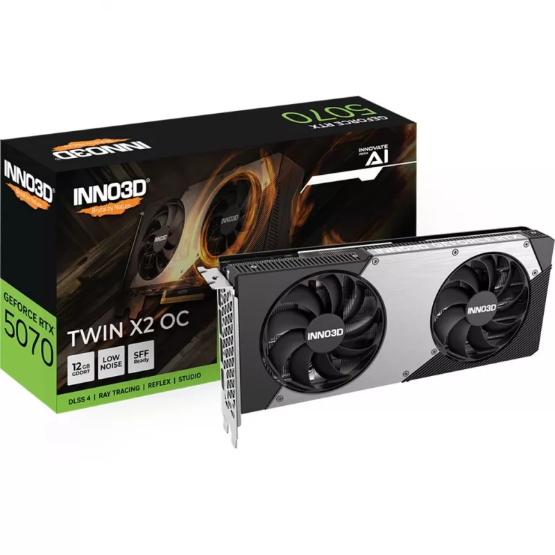 INNO3D GeForce RTX 5070 TWIN X2 OC 12GB GDDR7 näytönohjain