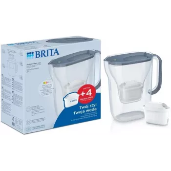 BRITA-vesisuodatinkannu Style Essential grafiitti 4 MAXTRA Pro -suodattimella, 2,4 l säiliö, 1,4 l suodatettu