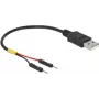 USB-kaapeli DeLOCK 85400 0,1 m USB A musta