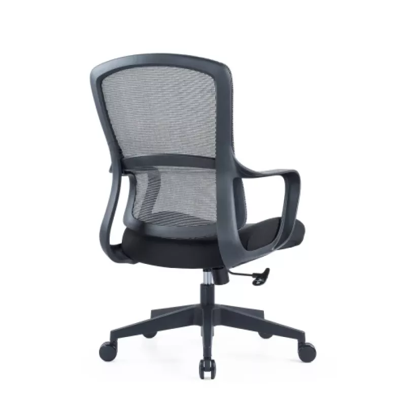 Up Up Darwin ergonominen toimistotuoli musta, musta kangas + harmaa verkko
