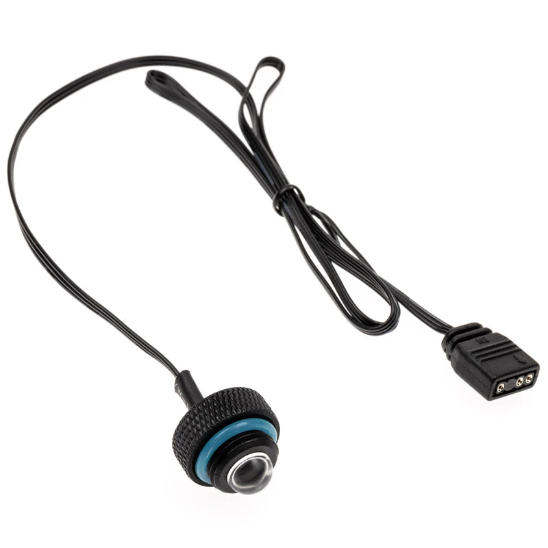 XSPC ARGB LED sulkutulppa, G1/4, 5V 3Pin - musta