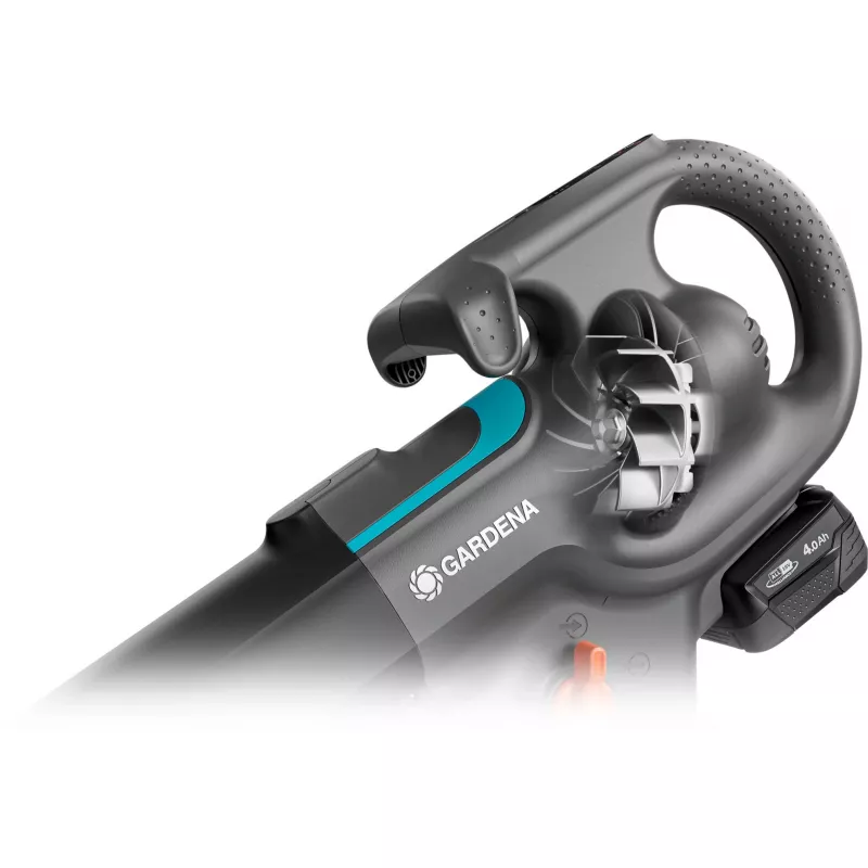 Gardena PowerJet Collect 18V P4A Solo akkukäyttöinen lehtiimuri/-puhallin, harmaa/musta, 14895-55