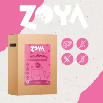 Kuivaruoka koirille ZOYA ColdPRO nauta 9 kg — täysravinto aikuisille koirille, 27 % proteiinia, 9,5 % rasvaa, gluteeniton, sokeriton