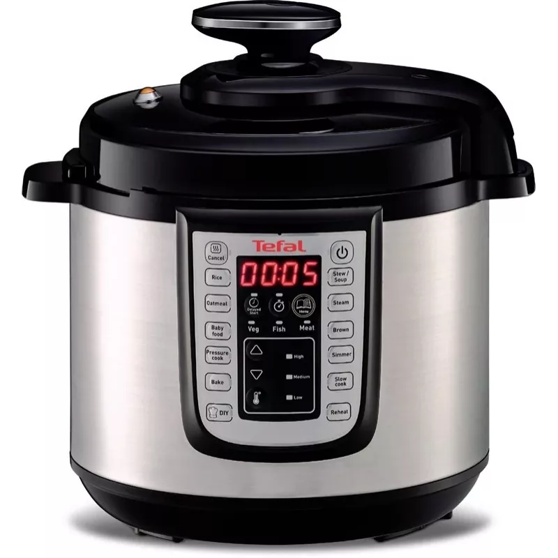Tefal CY505EE0 monikattila 3,8 l musta, hopea