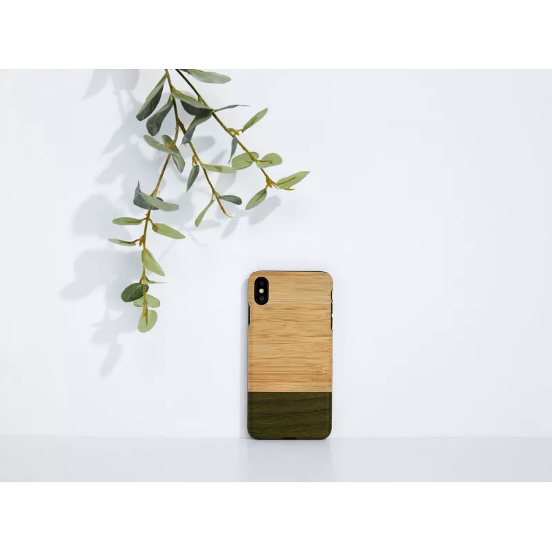 Älypuhelinkotelo man and wood iPhone X/XS — Bambuswald musta