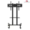 Maclean MC-739 ammattimainen televisiovaunu pyörillä, 32-65 tuumaa (165,1 cm), enintään 40 kg, VESA enintään 400x600, musta