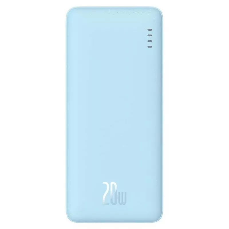 Kannettava varavirtalähde Baseus Airpow 10000 mAh, 20W, LiPo, USB-C + USB-A, sininen