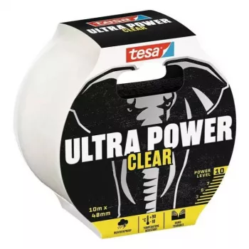 tesa Ultra Power Clear korjausteippi 56497-00000-00, läpinäkyvä, 10 m x 48 mm