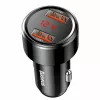 Baseus Magic CCMLC20A-01 autolaturi, 2x USB-A QC 3.0, 45 W, 6 A, jännitenäyttö, musta