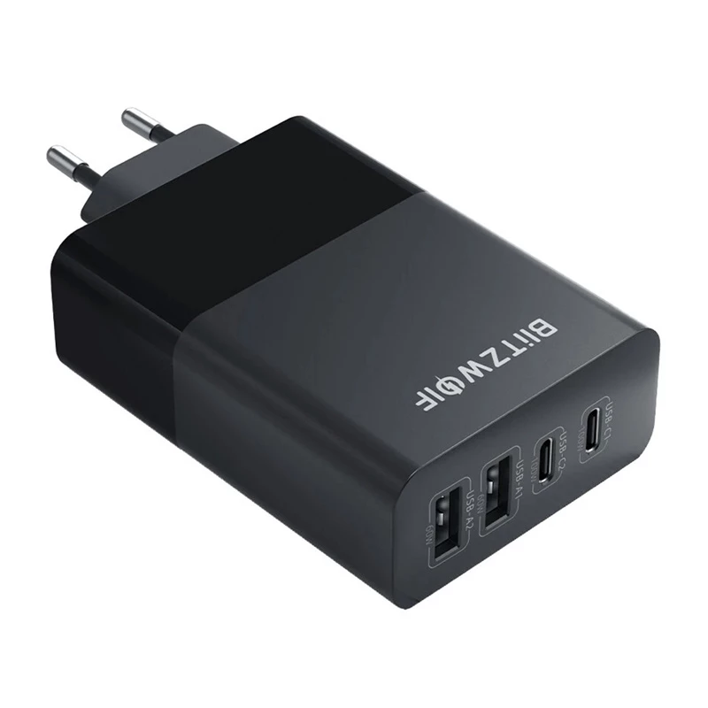 Verkkolaturi BlitzWolf BW-S29 120W musta — USB-virtalähde, moniporttinen pikalataus