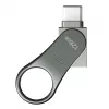 Silicon Power Mobile C80 128 GB USB-muistitikku, USB Type-A / USB Type-C, USB 3.0 (3.1 Gen 1), titaani