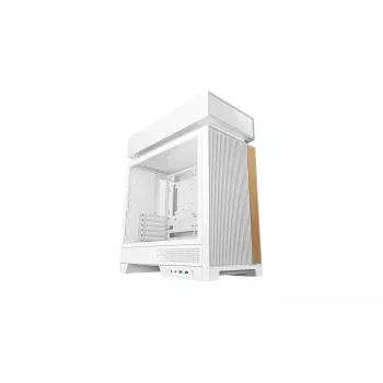 PC-kotelo DeepCool CL660 WH valkoinen — ATX/Micro-ATX/Mini-ITX, karkaistu lasi, tukee ATX/PS2/SFX/SFX-L virtalähteitä