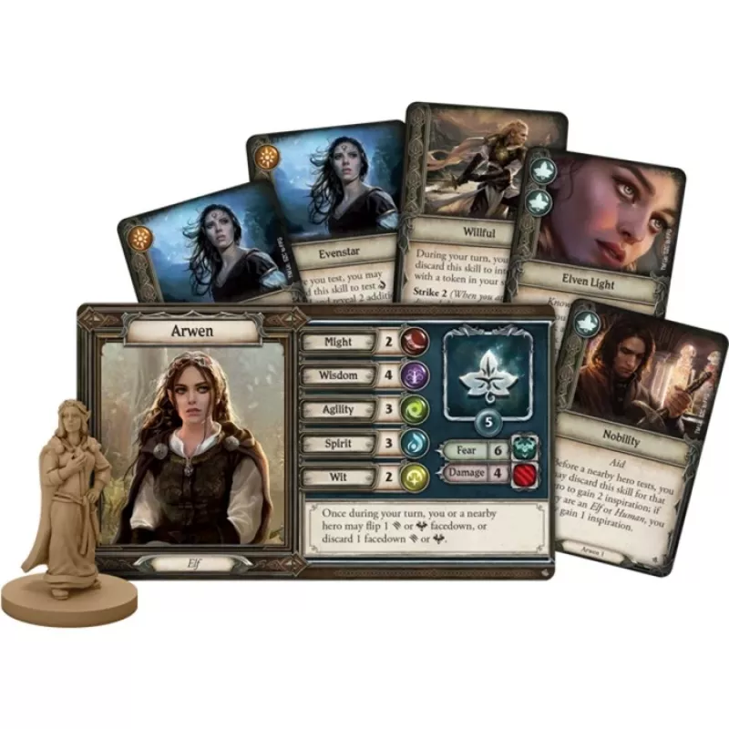 Asmodee Taru sormusten herrasta: Matka Keski-Maahan - Pimeät polut, lautapeli