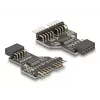 DeLOCK 60045 kaapelisovitin 9-pin USB 2.0 2 x 9-pin-header musta