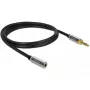 Audiokaapeli 3,5 mm DeLOCK 85780 1 m musta harmaa