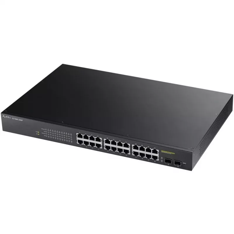 Zyxel GS1900-24HP hallittava Gigabit Ethernet (10/100/1000) 1U musta