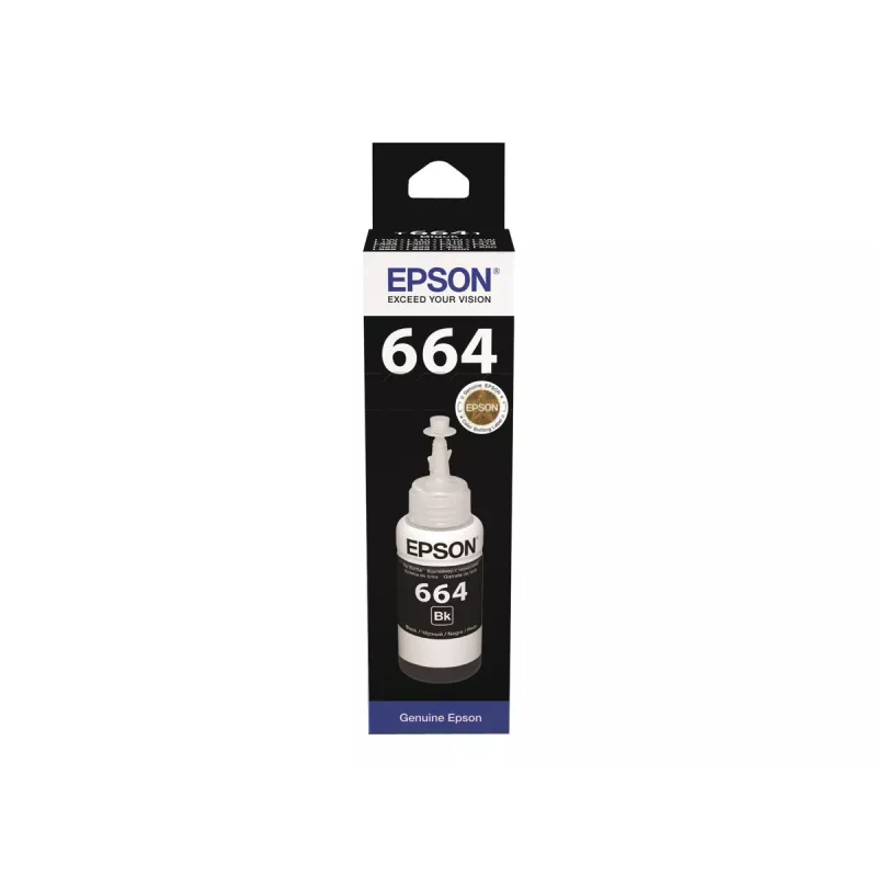 Mustepullo Epson T6641 70ml musta