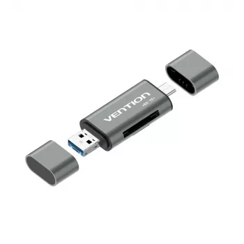 Vention USB3.0-monitoimikortinlukija harmaa metalli Type