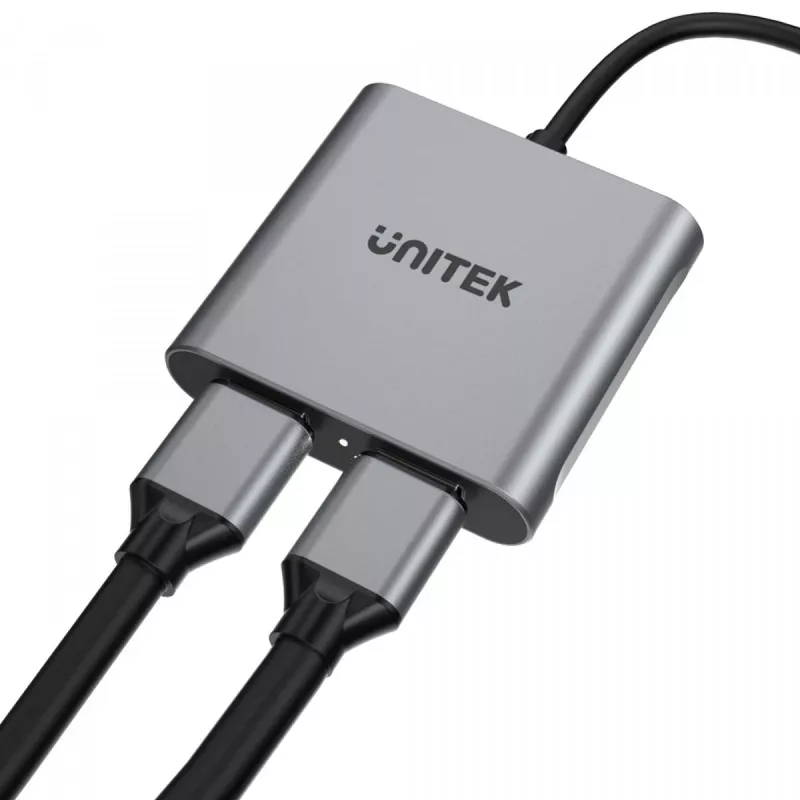 UNITEK SOVITIN USB-C, 2x HDMI, 4K@60HZ, MST, V1404B (V1404B)