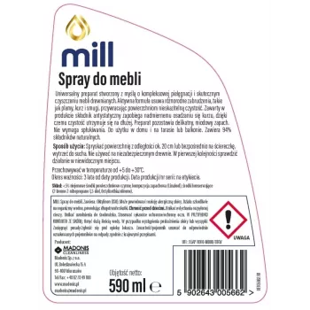 MILL Clean huonekalusuihke 590 ml