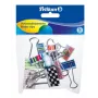 Asiakirjaliitin Pelikan 700306 metalli lajitellut värit 12 kpl