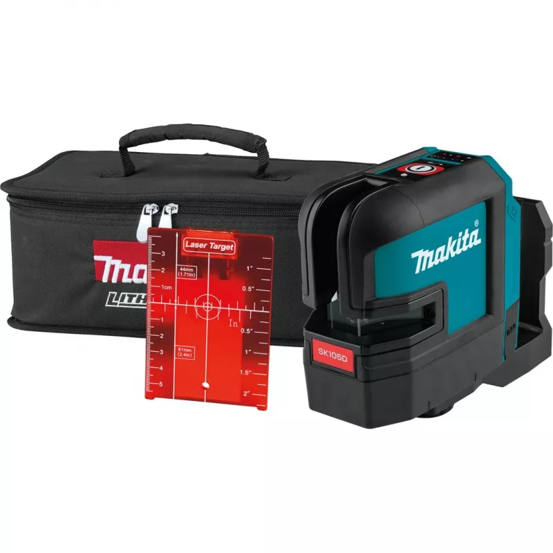 Makita SK105DZ akkukäyttöinen ristiviivalaser, 12 V max, ilman akkua