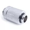 Alphacool ES D-Plug 25,5 mm G1/4 ulkokierre – G1/4 ulkokierre, kromi