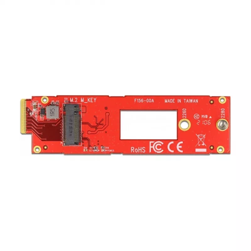 Muunnin EDSFF E1.S M.2 Key M -paikkaan NVMe DeLOCK 63797