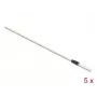 Delock 86781 kuituoptiikan puhdistuspuikot, 15 cm, valkoinen, 5 kpl