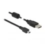 USB-kaapeli DeLOCK 84912 USB 2.0 1 m USB A Mini-USB B musta