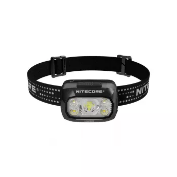 Otsalamppu Nitecore NU30 — kompakti, kannettava LED-otsalamppu, jopa 500 lumenia, useita tehotasoja, punaisen valon tila
