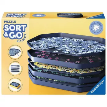 Säilytyspalapelitarvikkeet Ravensburger Sort & Go Ultimate 12.001.676 — järjestelijä ja lajittelualustat palapeleille