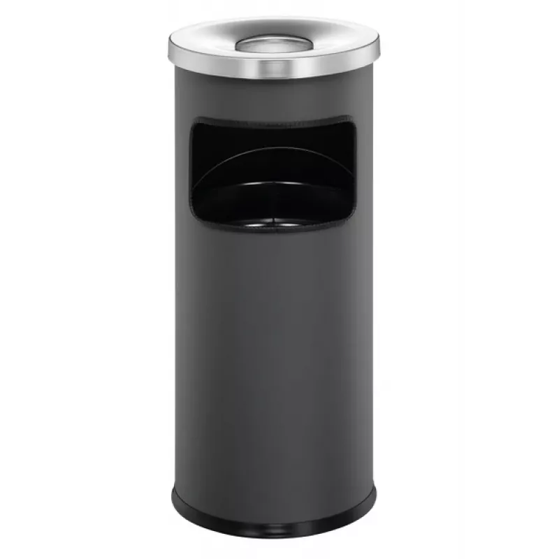 Durable 3332-58 pyöreä tuhka-/roska-astia, 17 L, alumiini/metalli, antrasiitti