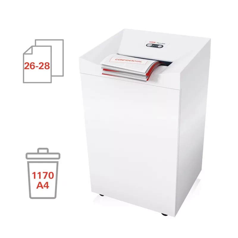 HSM Pure 630 asiakirjasilppuri, 130 l, 3,9 mm